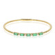 14K AAA Zambian Emerald Gold Bangle (CIRARI)