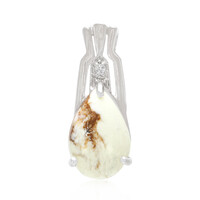Magnesite Silver Pendant