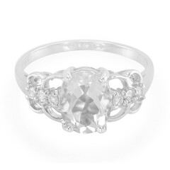 Petalite Silver Ring