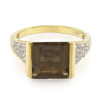 Smoky Quartz Silver Ring