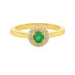 Colombian Emerald Silver Ring
