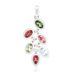 Fancy Tourmaline Silver Pendant (Pallanova)