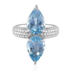 Sky Blue Topaz Silver Ring