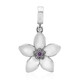 Pink Sapphire Silver Charm (Annette)
