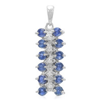 Kanchanaburi Sapphire Silver Pendant