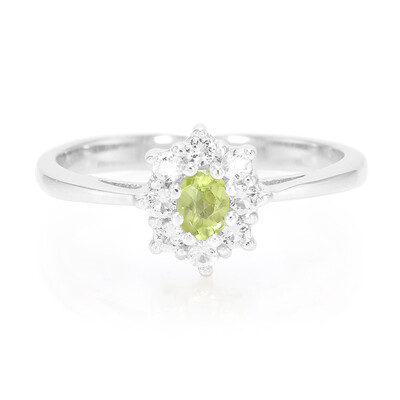 Manchurian Peridot Silver Ring
