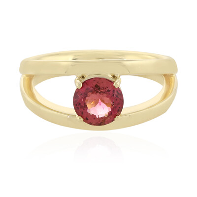 18K Nigerian Neon Tourmaline Gold Ring (AMAYANI)