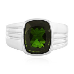 Russian Diopside Silver Ring
