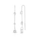 White Topaz Silver Earrings