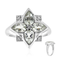Green Amethyst Silver Ring (Remy Rotenier)