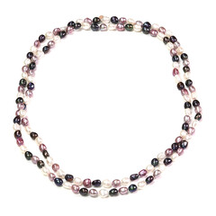 White Freshwater Pearl Silver Necklace (TPC)