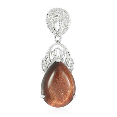 Red Tiger´s Eye Silver Pendant