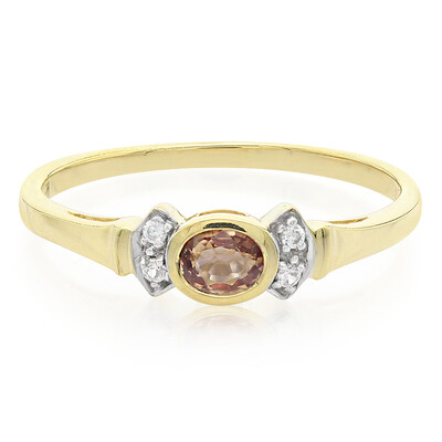 Padparadscha Sapphire Silver Ring