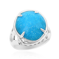 Kingman Turquoise Silver Ring (Anne Bever)