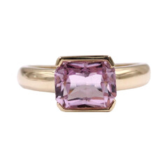 9K Kunzite Gold Ring