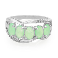 Imperial Chrysoprase Silver Ring