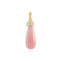 Guava Quartz Silver Pendant