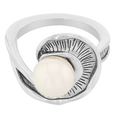 Akoya Pearl Silver Ring