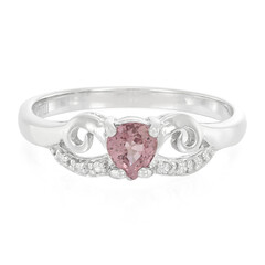 Padparadscha Sapphire Silver Ring