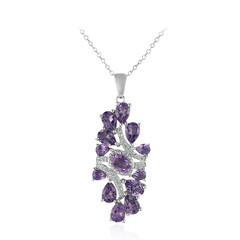 Amethyst Silver Necklace