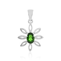 Russian Diopside Silver Pendant