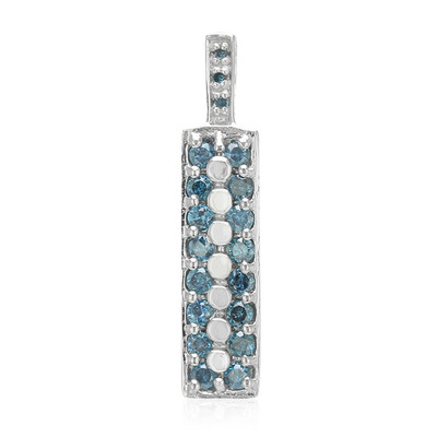 Fancy Diamond Silver Pendant
