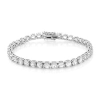 White Topaz Silver Bracelet