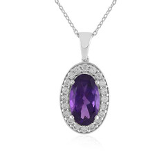 Amethyst Silver Necklace