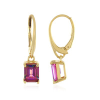 Purple Mystic Topaz Silver Earrings