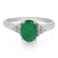 Bahia Emerald Silver Ring