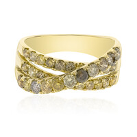 14K SI2 Fancy Diamond Gold Ring (CIRARI)