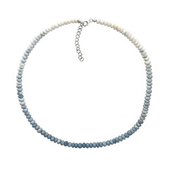 Blue Opal Silver Necklace
