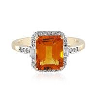 9K Madeira Citrine Gold Ring