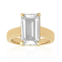 White Topaz Silver Ring