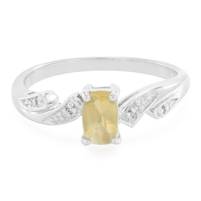 Moon Sunstone Silver Ring