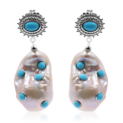 Freshwater pearl Silver Earrings (Dallas Prince Designs)
