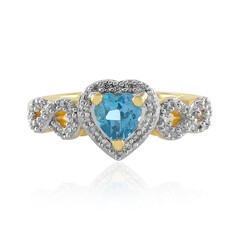 Swiss Blue Topaz Silver Ring