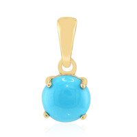 9K Sleeping Beauty Turquoise Gold Pendant