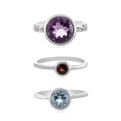 Rose de France Amethyst Silver Ring