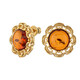 Cognac Baltic Amber Silver Earrings (dagen)