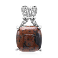 Mahogany Obsidian Silver Pendant