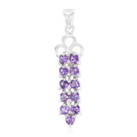 Nigerian Amethyst Silver Pendant
