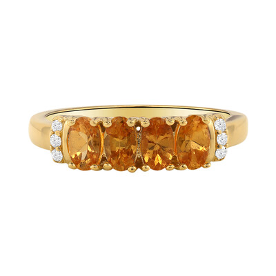 Spessartite Silver Ring