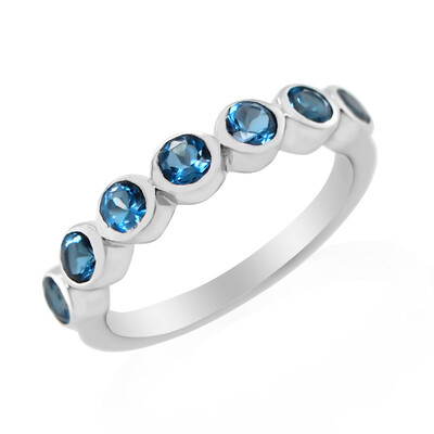 London Blue Topaz Silver Ring