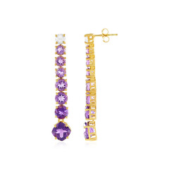 Siberian Amethyst Silver Earrings