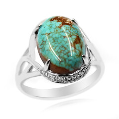 Mine 8 Turquoise Silver Ring (Anne Bever)