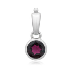 Mozambique Garnet Silver Pendant