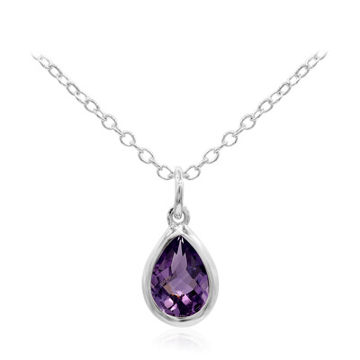 Amethyst Silver Necklace