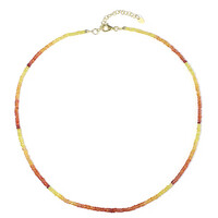 Sunset Sapphire Silver Necklace