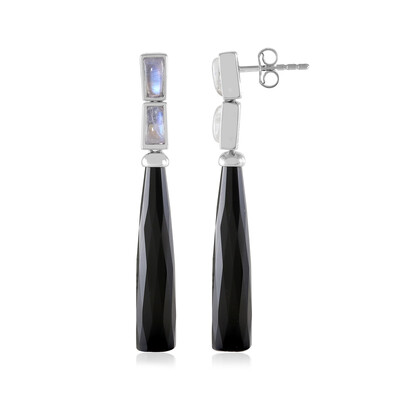 Black Onyx Silver Earrings (KM by Juwelo)